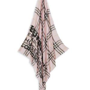 Burberry women’s pale pink 140cm x 140cm scarf